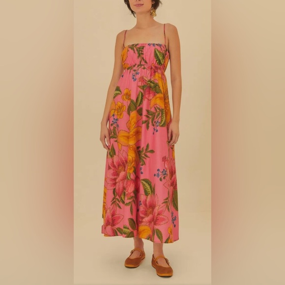 Farm Rio DROPPED FRUIT DRESS M SUMMER FRUIT NWT